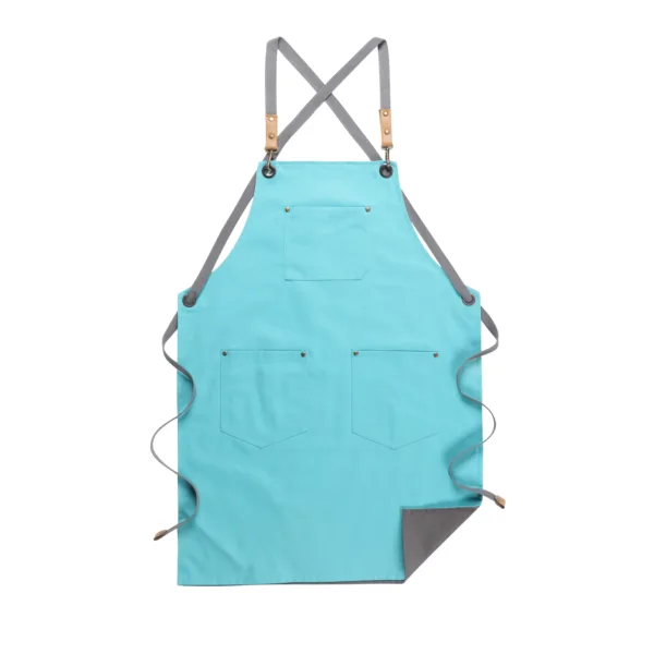 tablier cuisine haut de gamme bleu