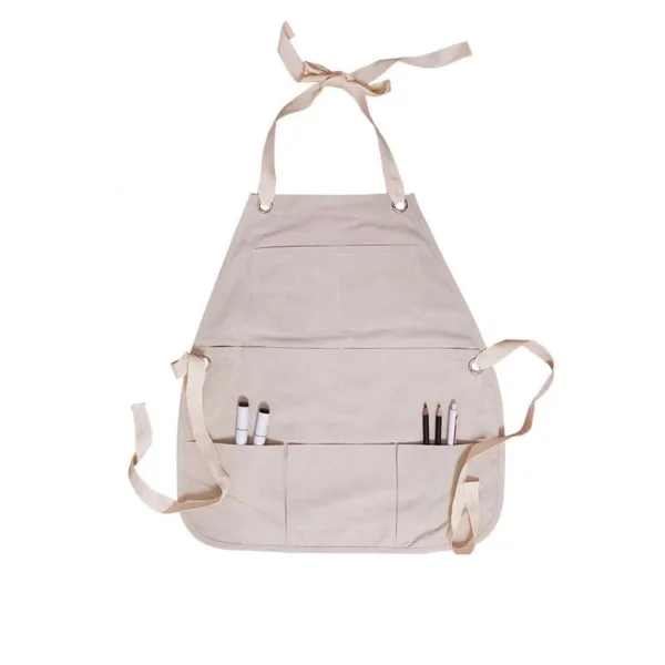 tablier enfant beige