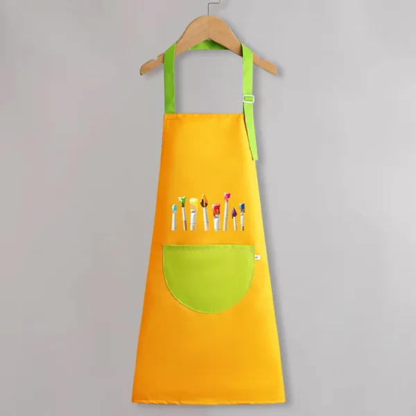 tablier peinture jaune/vert