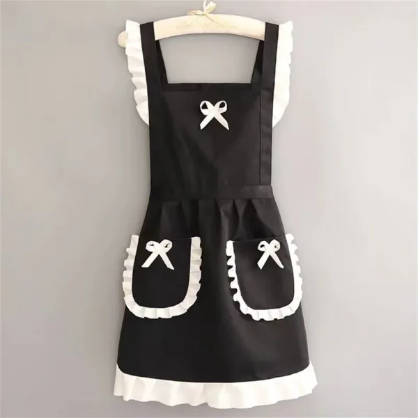 robe tablier femme noir élégante