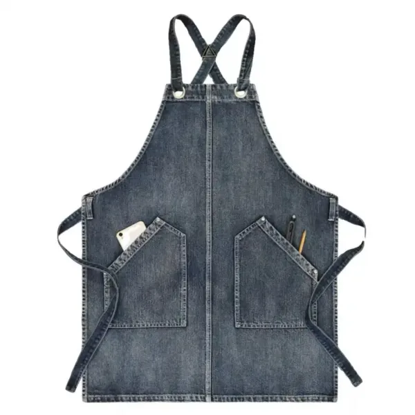 robe tablier denim délavé