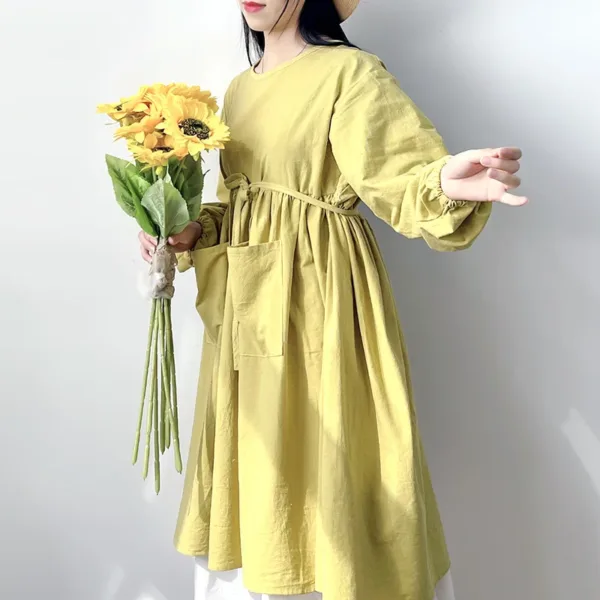 tablier blouse jaune