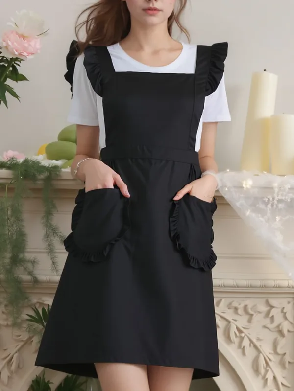 tablier cuisine noir