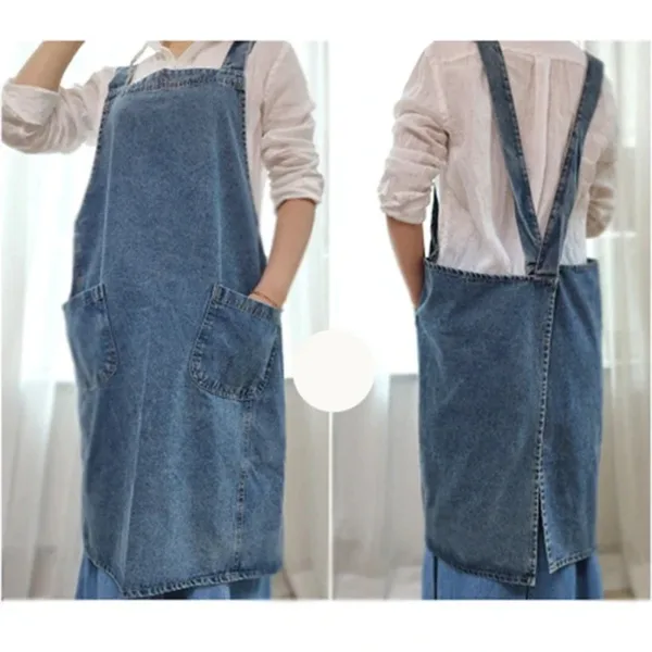 robe tablier en denim