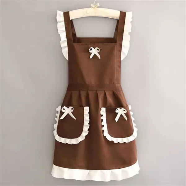 robe tablier femme marron
