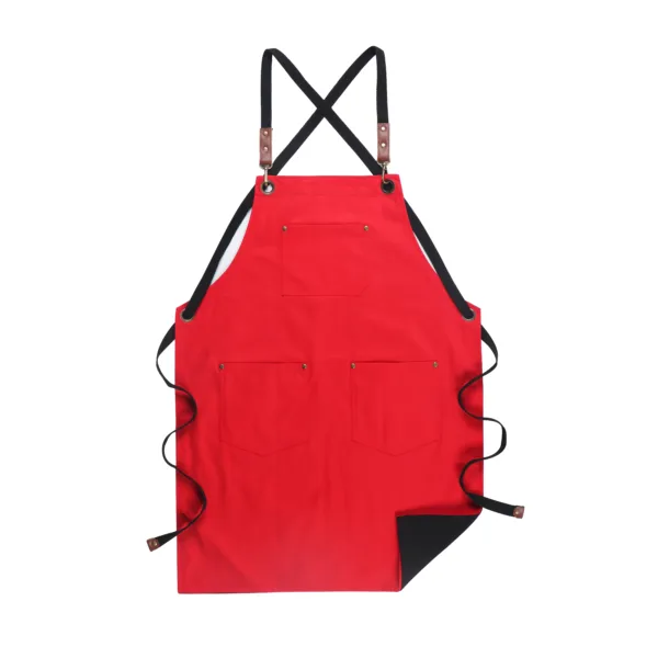 tablier de cuisine rouge haut de gamme