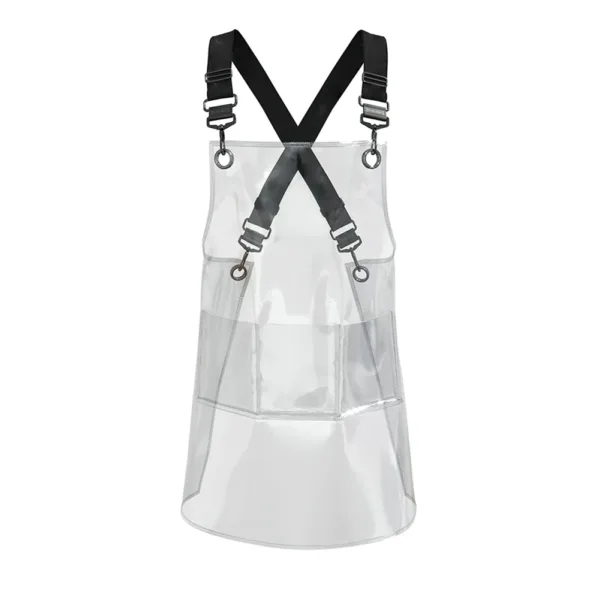 tablier en plastique ruban noir