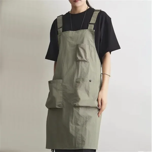 tablier professionnel en tissu vert