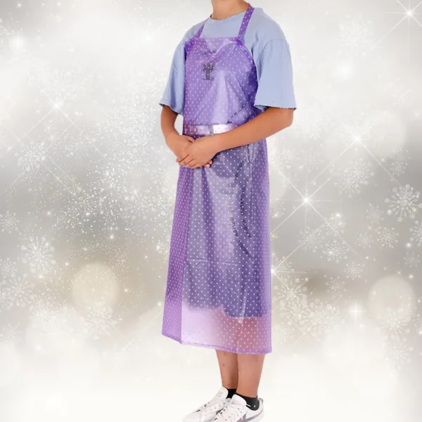 tablier imperméable mauve