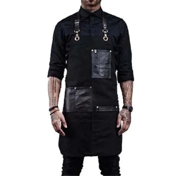 tablier noir élégant