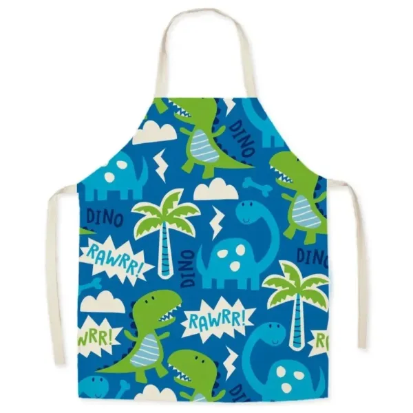 tablier enfant bleu vert Maison Tablier