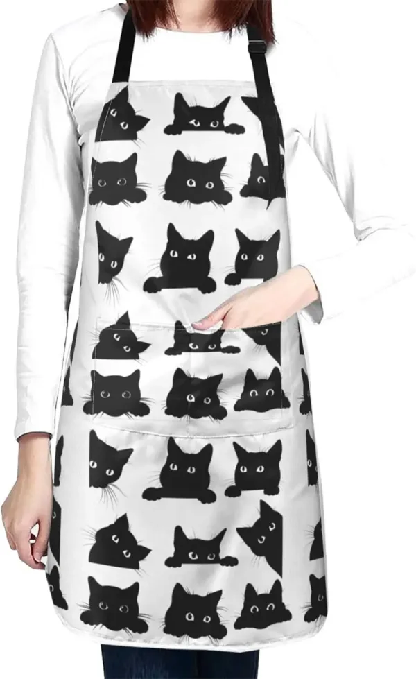 tablier chat noir