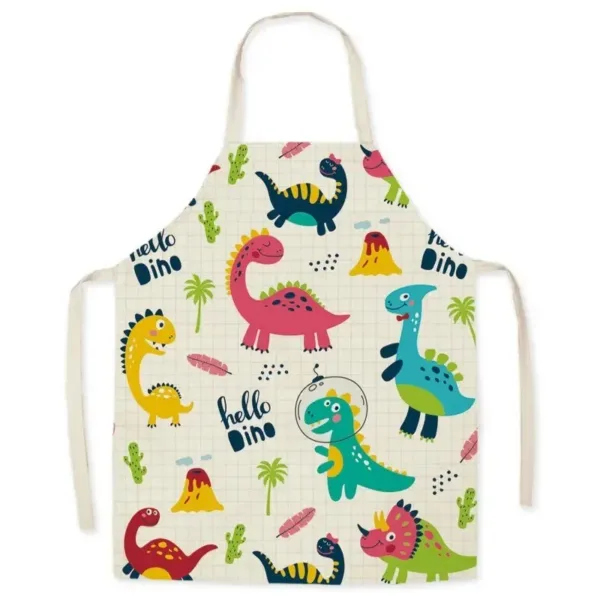 tablier dino beige pour enfant