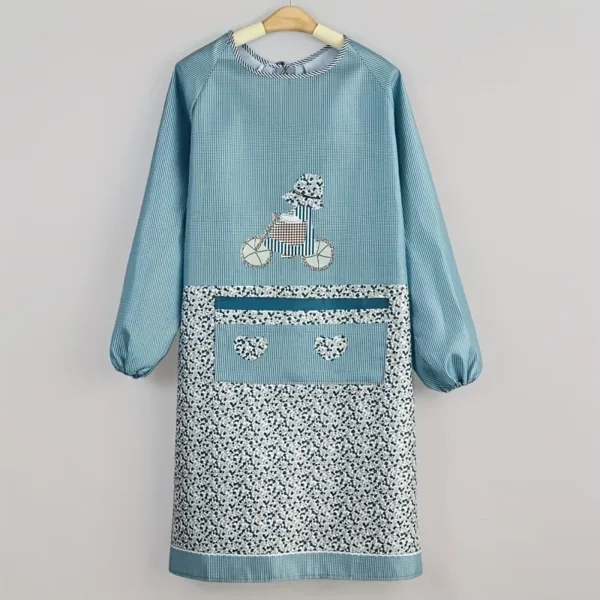 Tablier robe vert