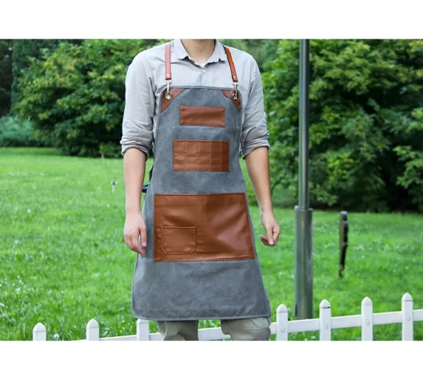 tablier chef cuisine gris