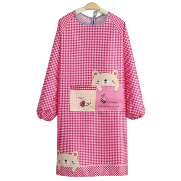 tablier blouse mauve pâle