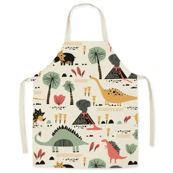tablier dino multicolore
